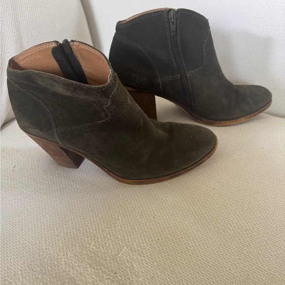 Lucky Brand Olive Green suede Eller boot 9 39 - Picture 2 of 3